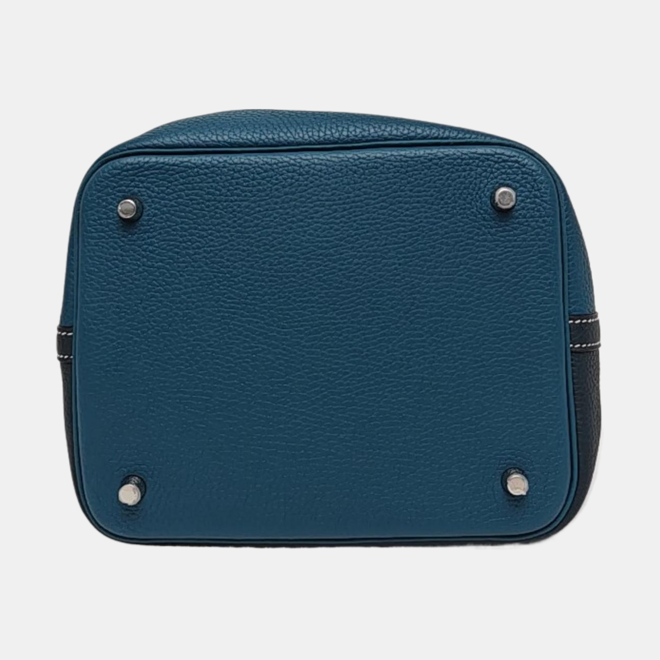 Authenticated pre-owned  Picotin Lock 22 Clemence Blue - Top Handle Bag at Looply