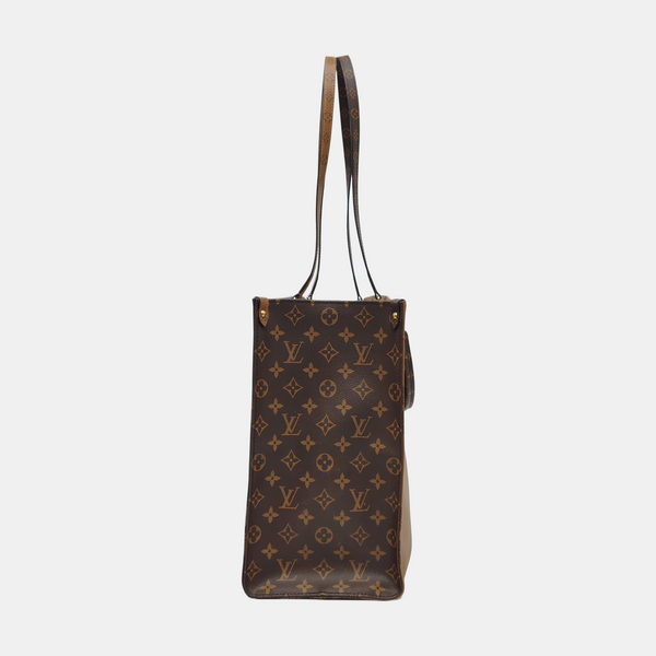 Authenticated pre-owned  Onthego GM Monogram Coated Canvas Brown - Shoulder Bag at Looply