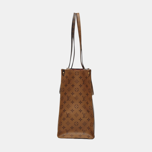 Authenticated pre-owned  Onthego GM Monogram Coated Canvas Brown - Shoulder Bag at Looply