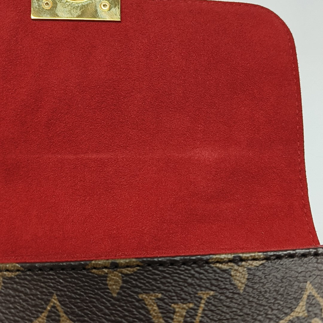Authenticated pre-owned  Locky BB Monogram Coated Canvas Red - Shoulder Bag at Looply