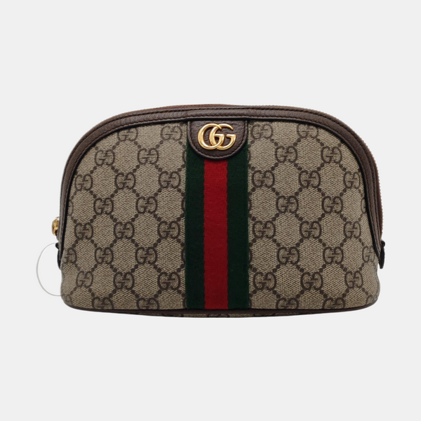Authenticated pre-owned  Ophidia Small Monogram Coated Canvas Beige - Clutch at Looply