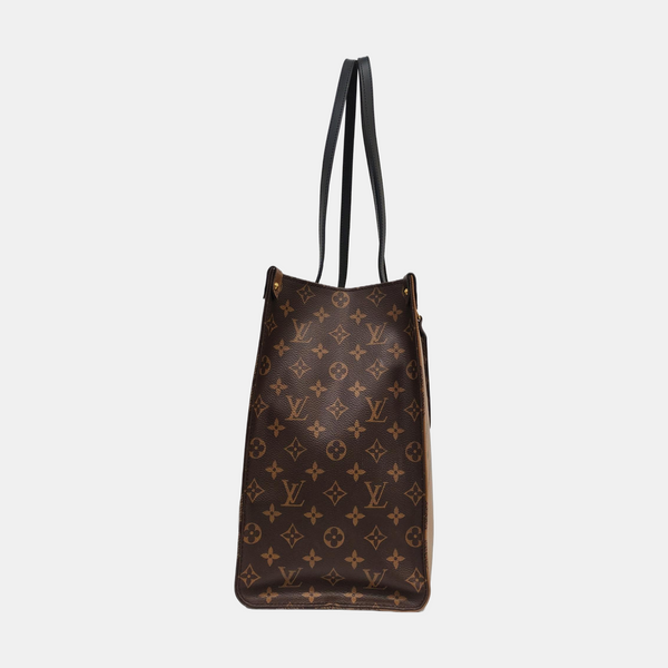 Authenticated pre-owned  Onthego GM Monogram Coated Canvas Brown - Shoulder Bag at Looply