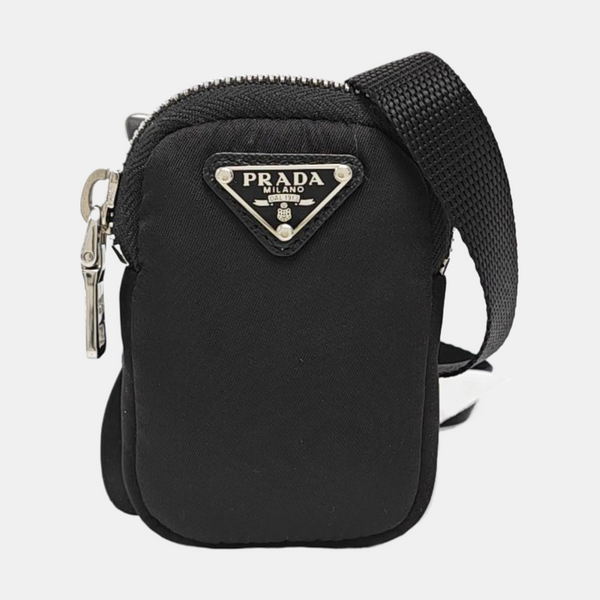 Authenticated pre-owned  Nylon Cargo Nylon Black - Shoulder Bag at Looply