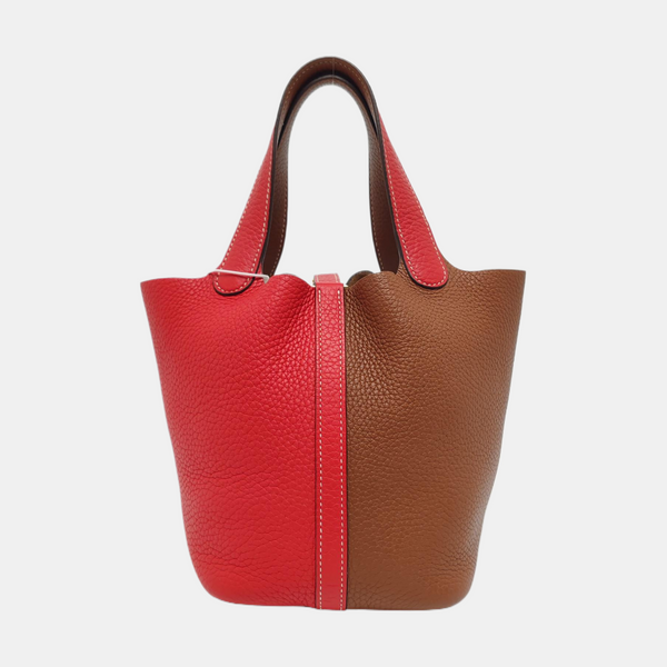 Authenticated pre-owned  Picotin Lock 18 Clemence Multicolor - Top Handle Bag at Looply