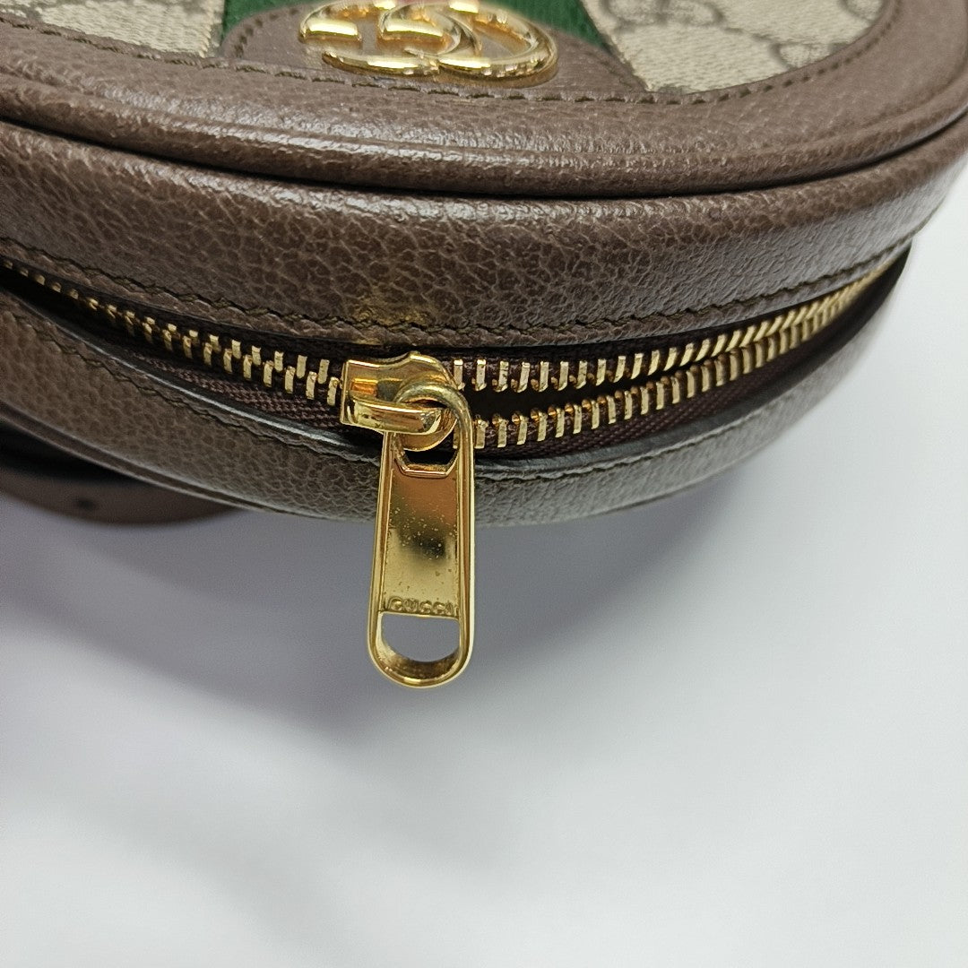 Authenticated pre-owned  Ophidia Small Monogram Coated Canvas Beige - Backpack at Looply