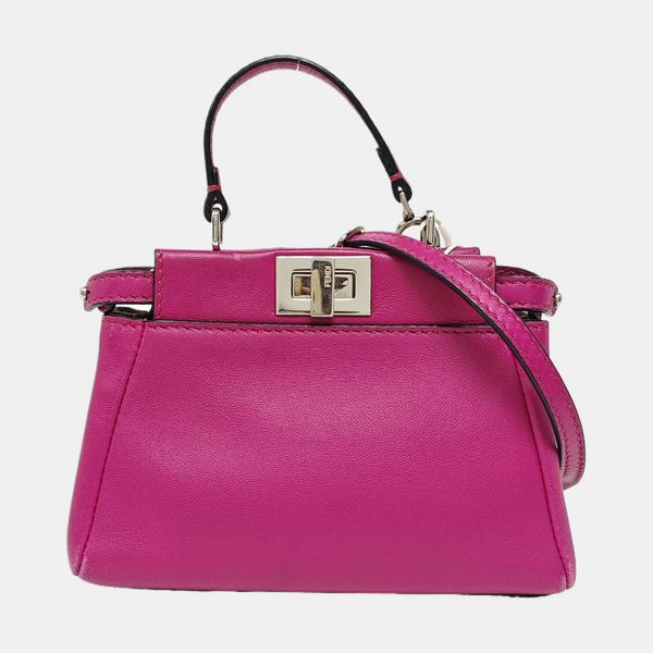 Authenticated pre-owned  Peekaboo Small Calfskin Purple - Shoulder Bag at Looply