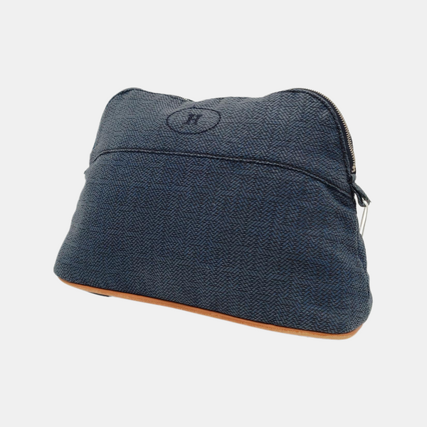 Authenticated pre-owned  Bolide Medium Fabric Blue - Clutch at Looply
