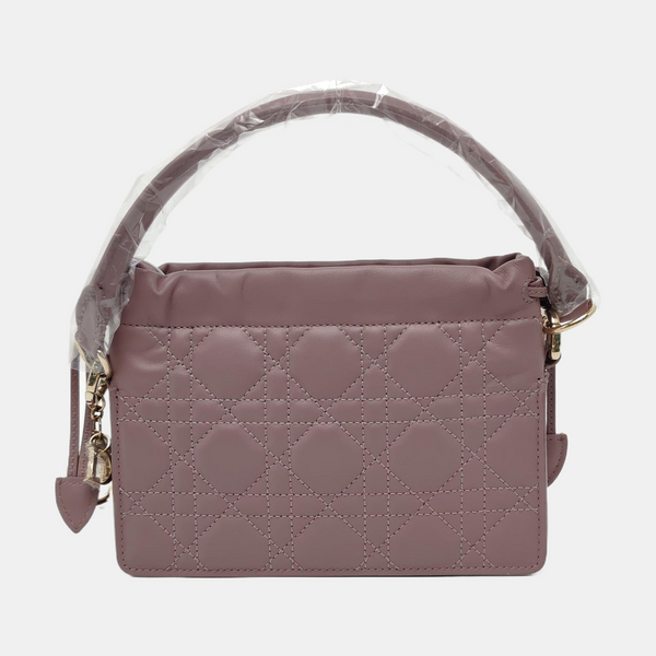 Authenticated pre-owned  Lady Dior Milly Mini Calfskin Beige - Shoulder Bag at Looply