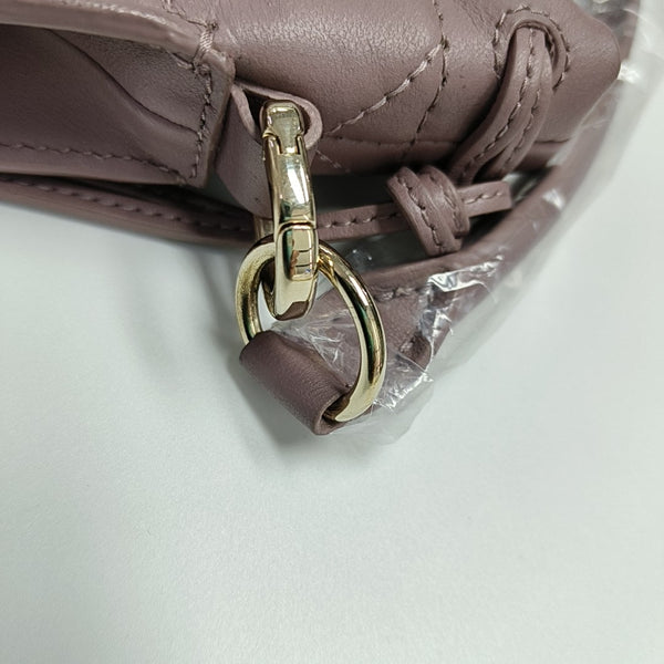 Authenticated pre-owned  Lady Dior Milly Mini Calfskin Beige - Shoulder Bag at Looply