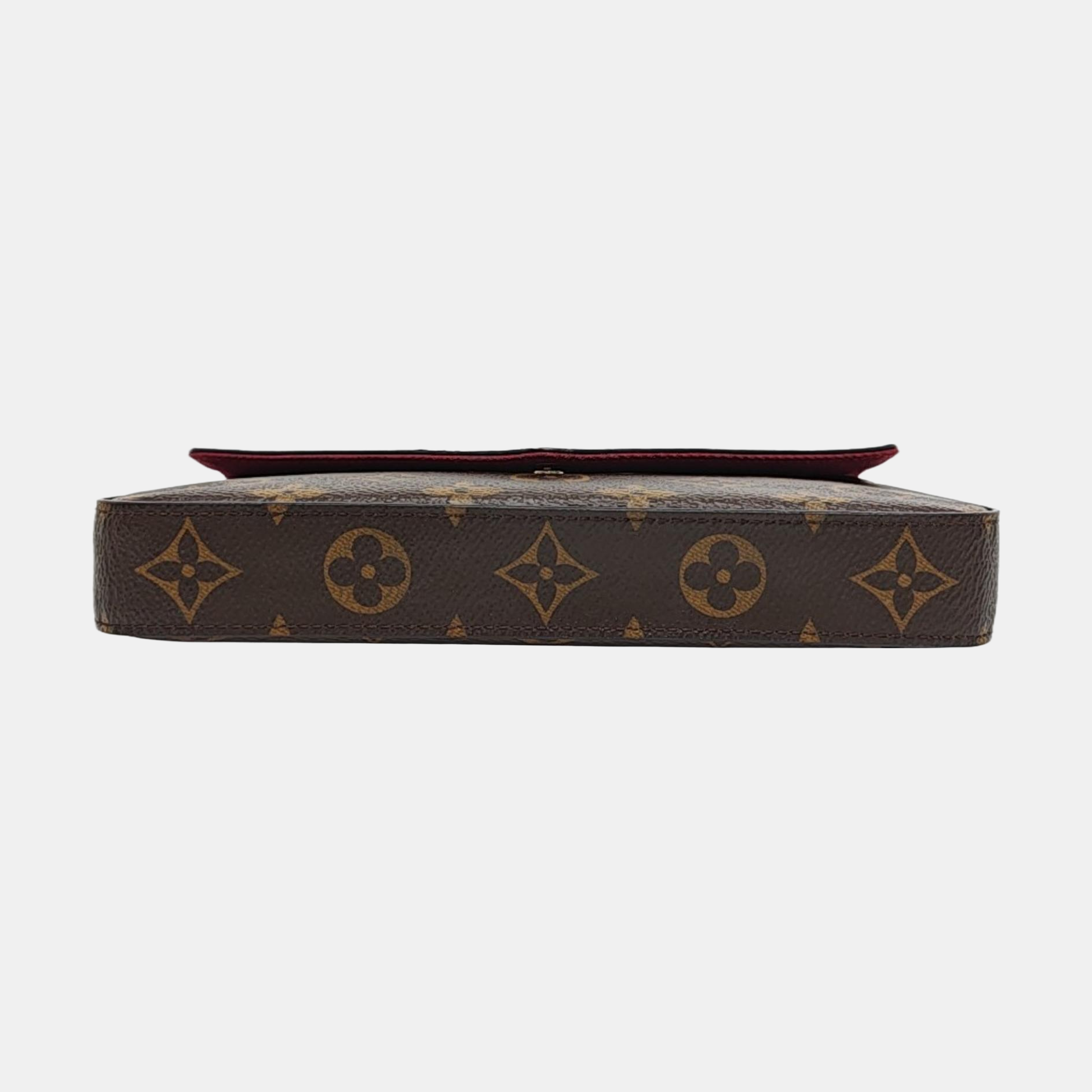 Authenticated pre-owned  Félicie Monogram Coated Canvas Brown - Crossbody Bag at Looply