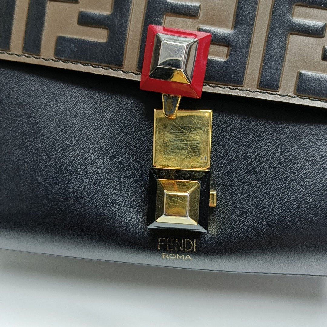 Kan I Mini Calfskin Black