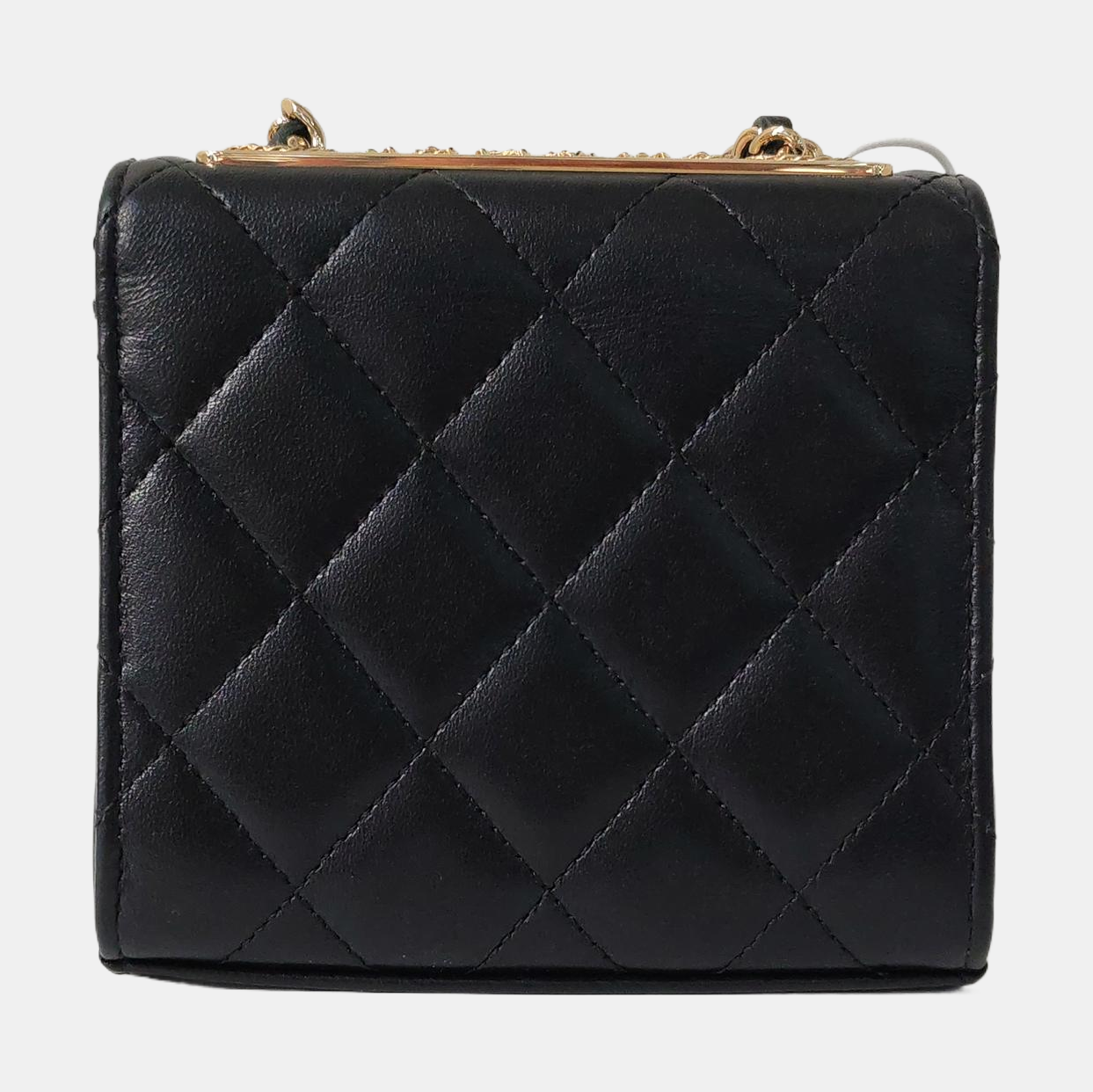 Authenticated pre-owned  Trendy CC Quilted Lambskin Black - Crossbody Bag at Looply