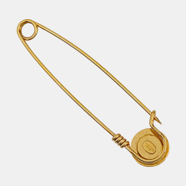 Authenticated pre-owned  Gold-tone Metal Brooch - Brooch at Looply