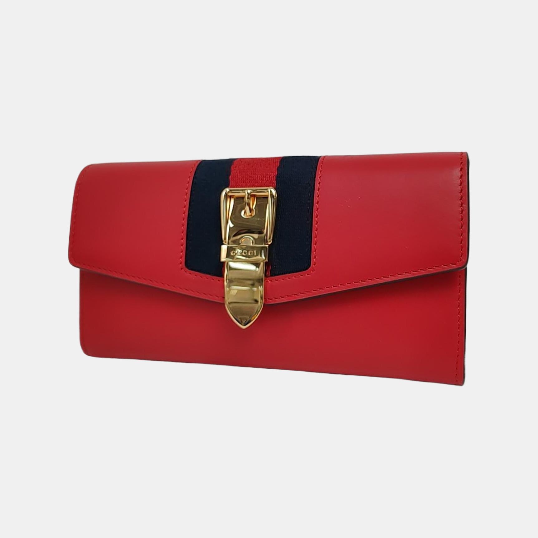 Authenticated pre-owned  Sylvie Calfskin Red Wallet - Wallet at Looply