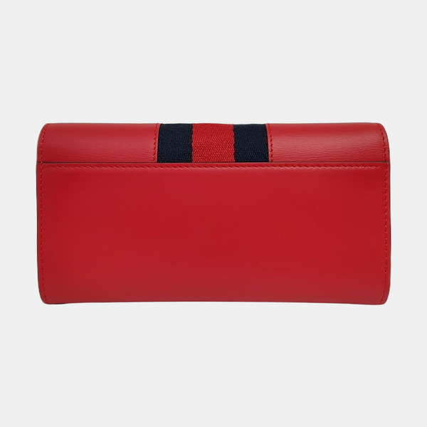 Authenticated pre-owned  Sylvie Calfskin Red Wallet - Wallet at Looply
