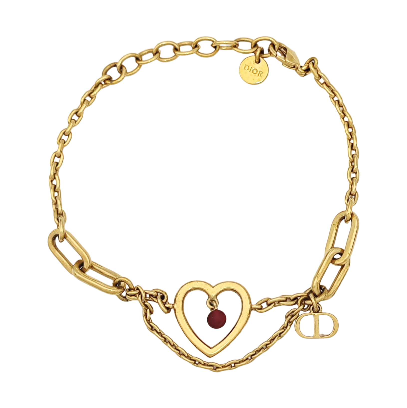 Authenticated pre-owned  Petit CD Gold-tone Metal Bracelet - Bracelet at Looply