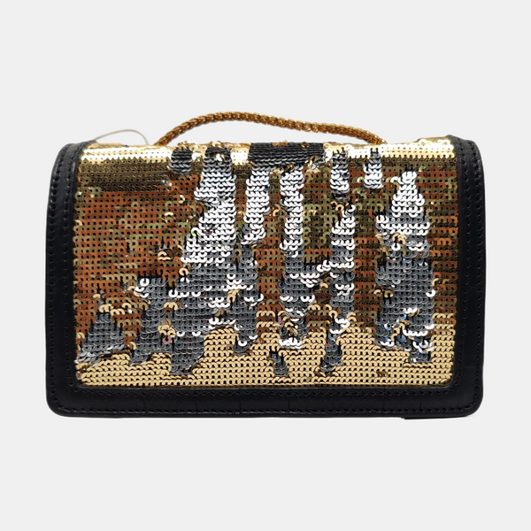 Authenticated pre-owned  Sequins Gold - Shoulder Bag at Looply
