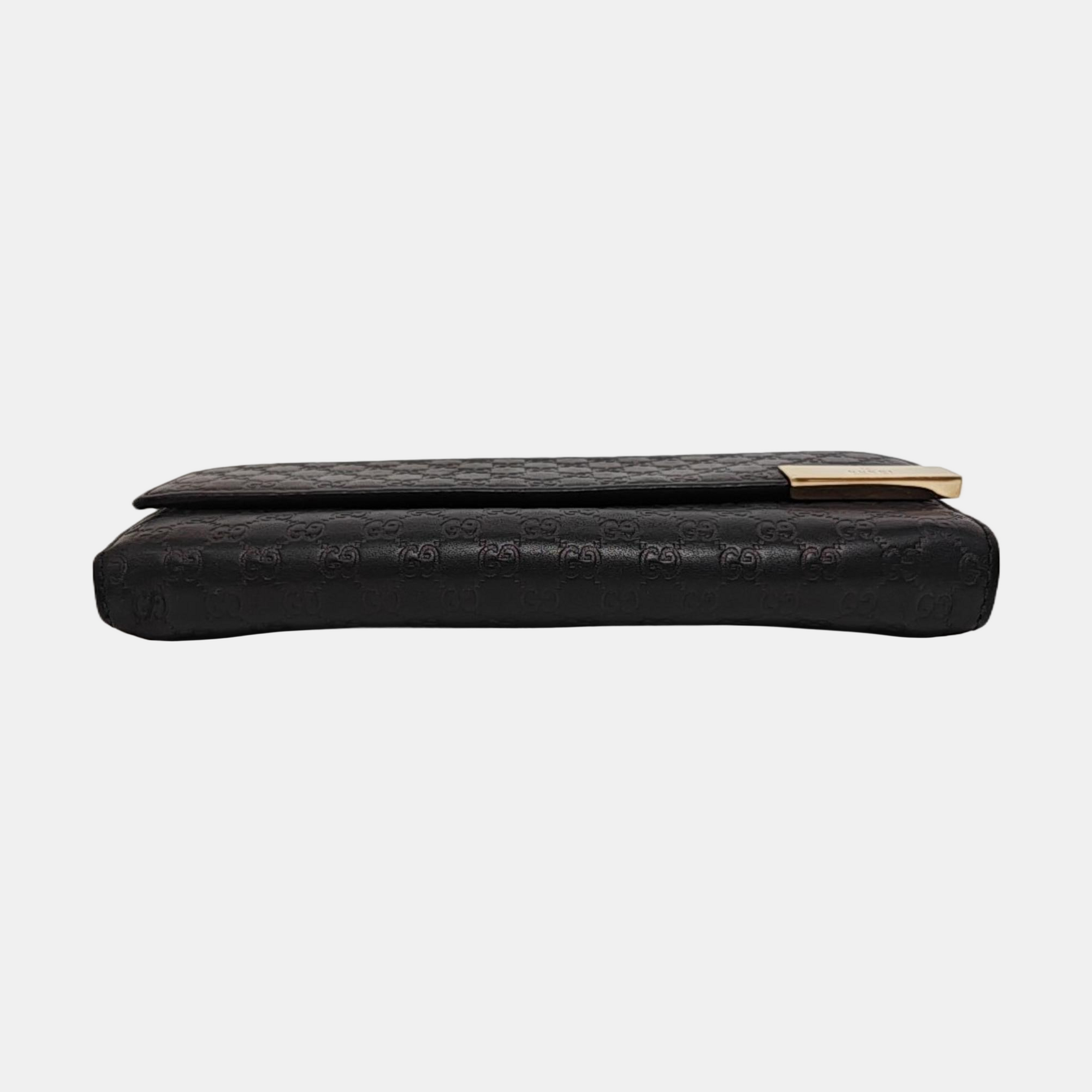 Authenticated pre-owned  Microguccissima Monogram Calfskin Black Wallet - Wallet at Looply