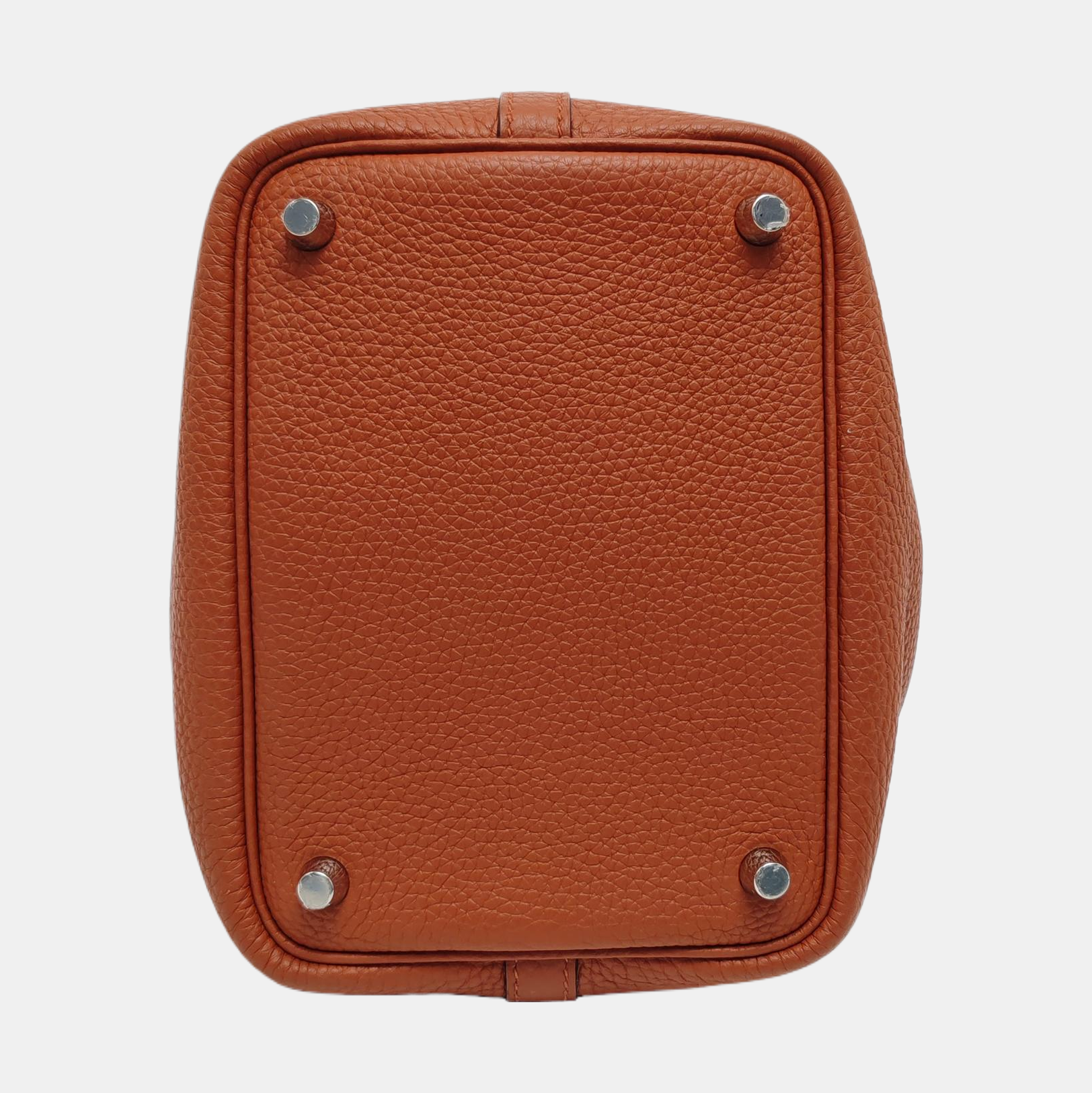 Authenticated pre-owned  Picotin Lock 18 Clemence Brown - Top Handle Bag at Looply