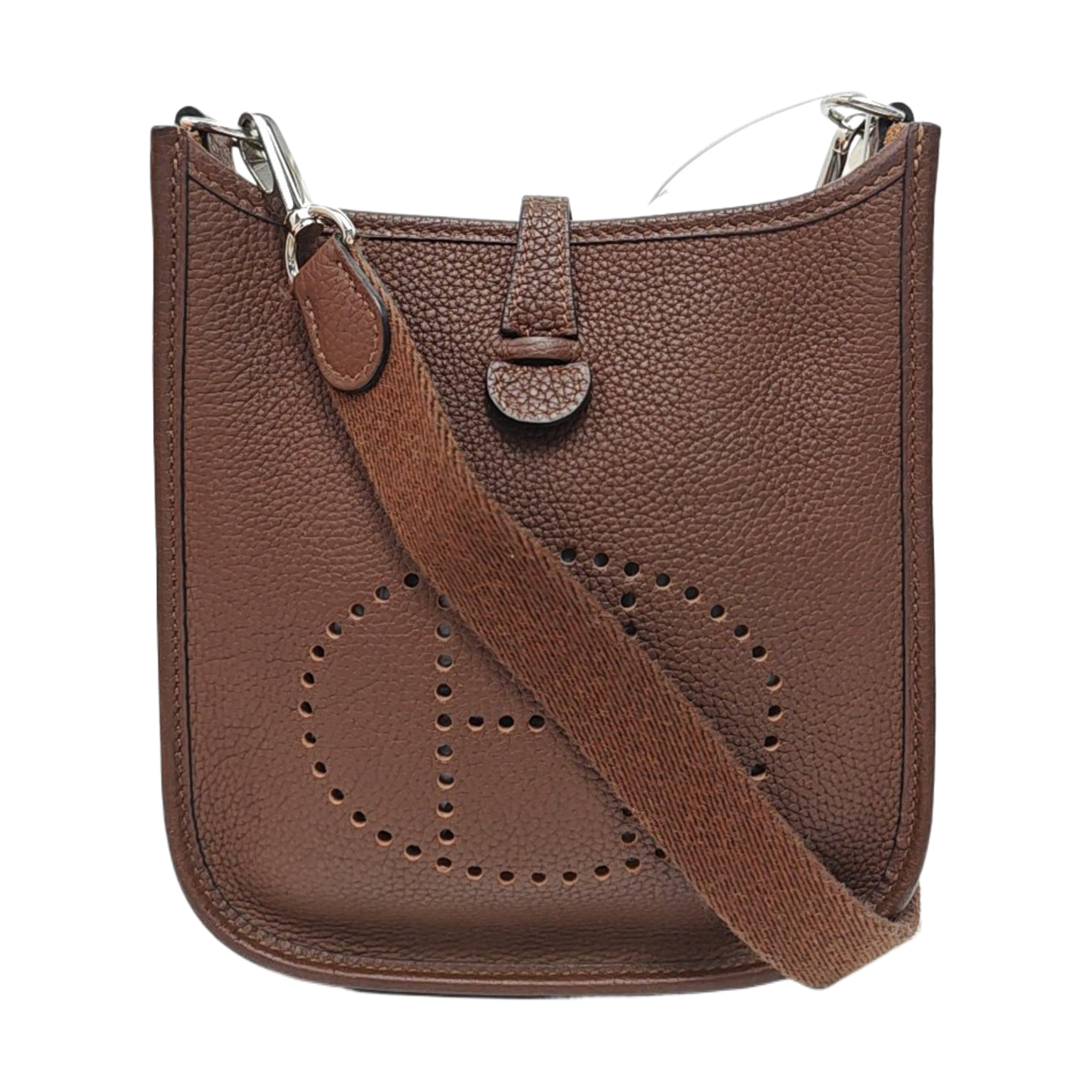Authenticated pre-owned  Evelyne 17 Clemence Brown - Shoulder Bag at Looply