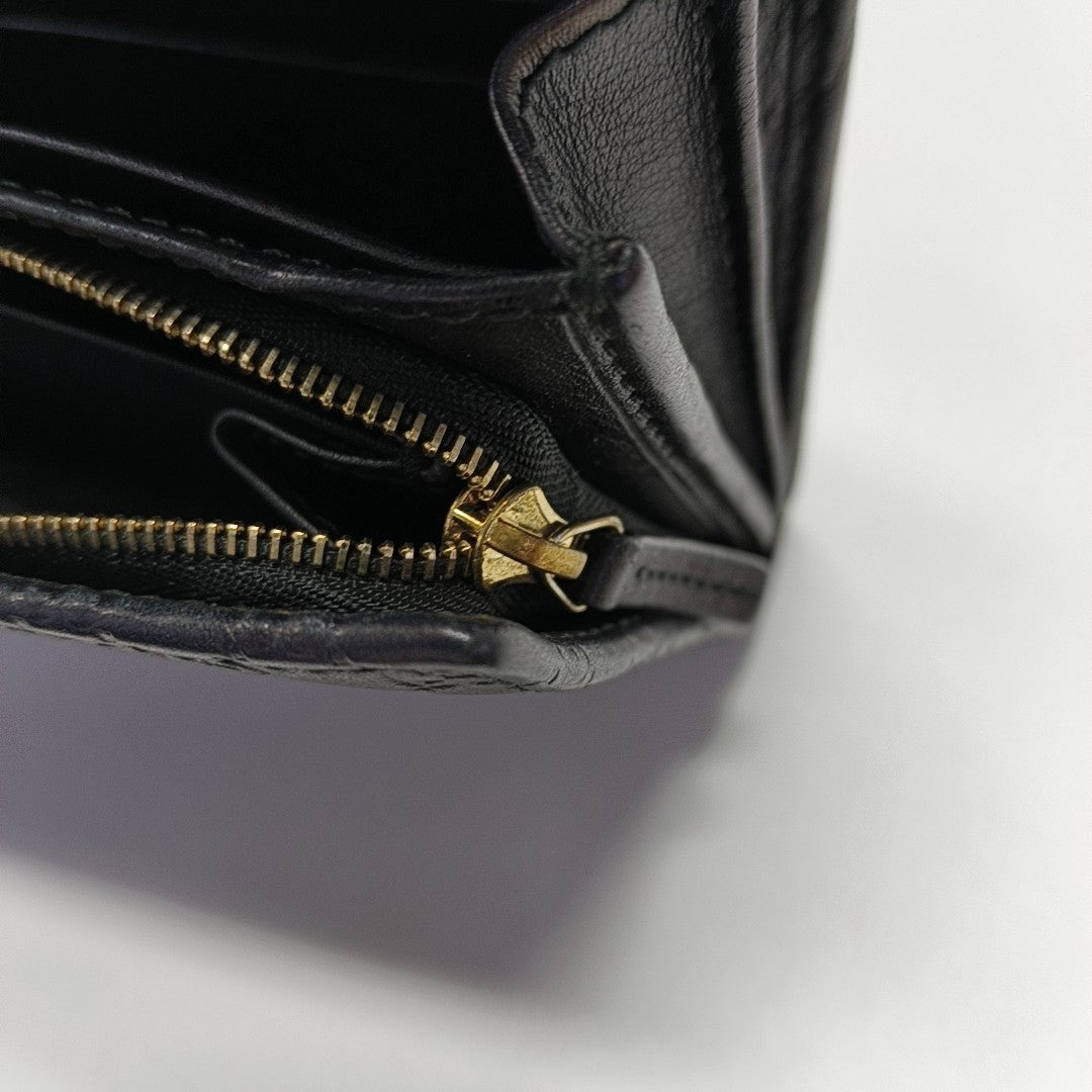 Authenticated pre-owned  Microguccissima Monogram Calfskin Black Wallet - Wallet at Looply
