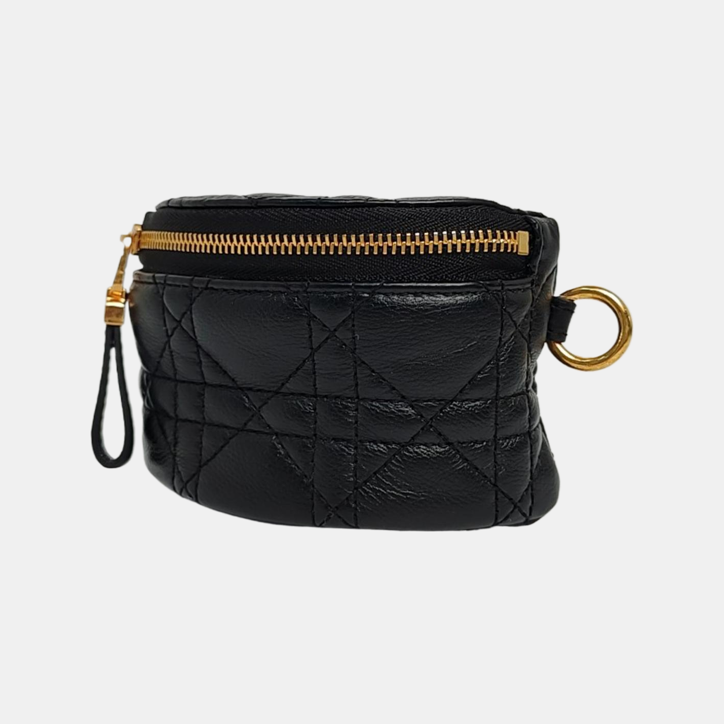 Authenticated pre-owned  Dior Caro Calfskin Black - Clutch at Looply
