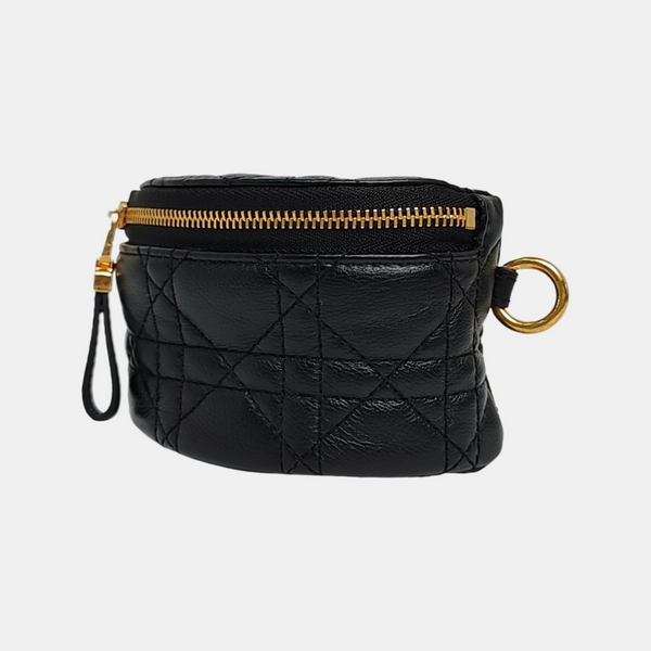 Authenticated pre-owned  Dior Caro Calfskin Black - Clutch at Looply