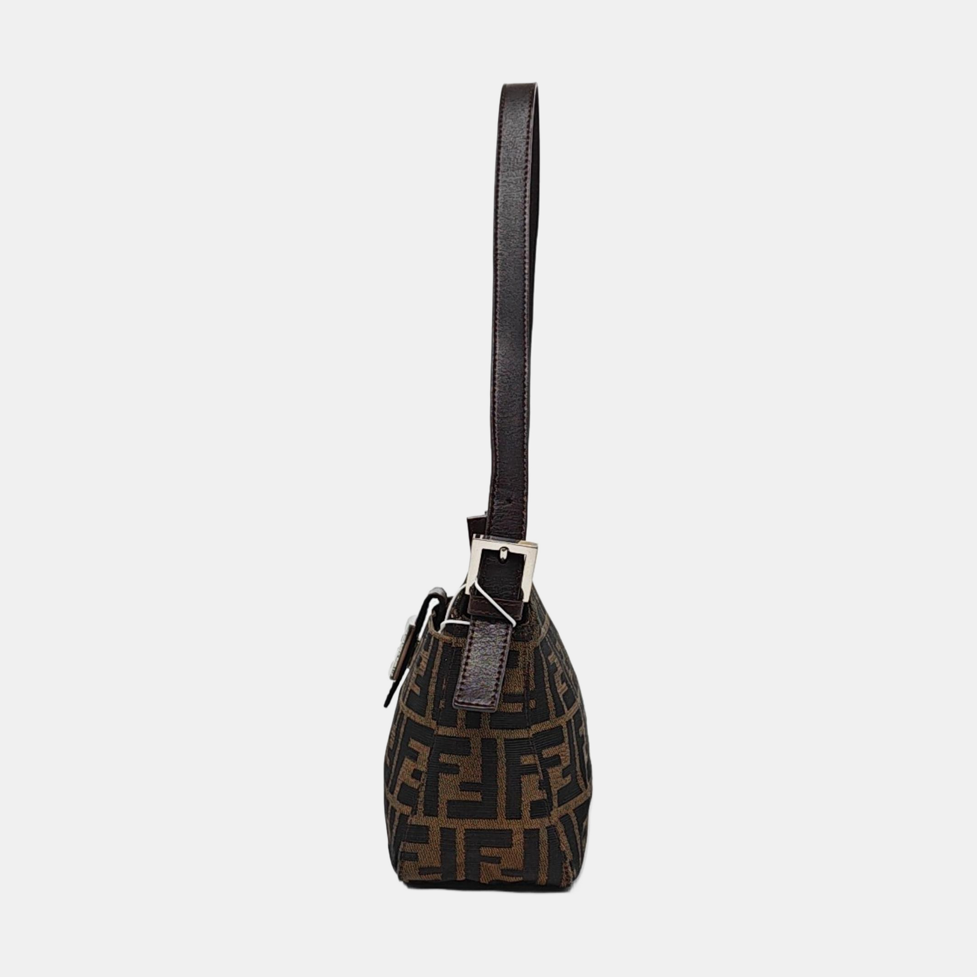 Authenticated pre-owned  Baguette Canvas Brown - Top Handle Bag at Looply