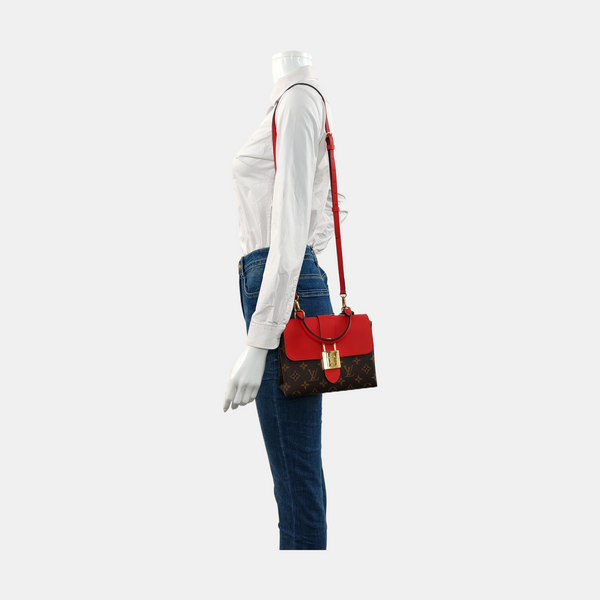 Authenticated pre-owned  Locky BB Monogram Coated Canvas Red - Shoulder Bag at Looply