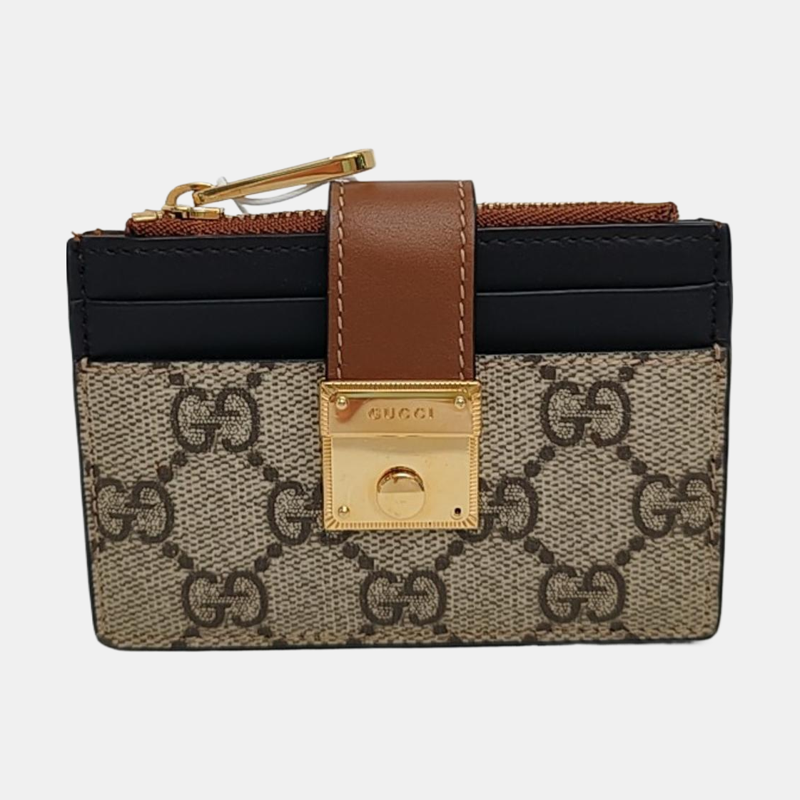 Authenticated pre-owned  Padlock Coated Canvas Beige Wallet - Wallet at Looply