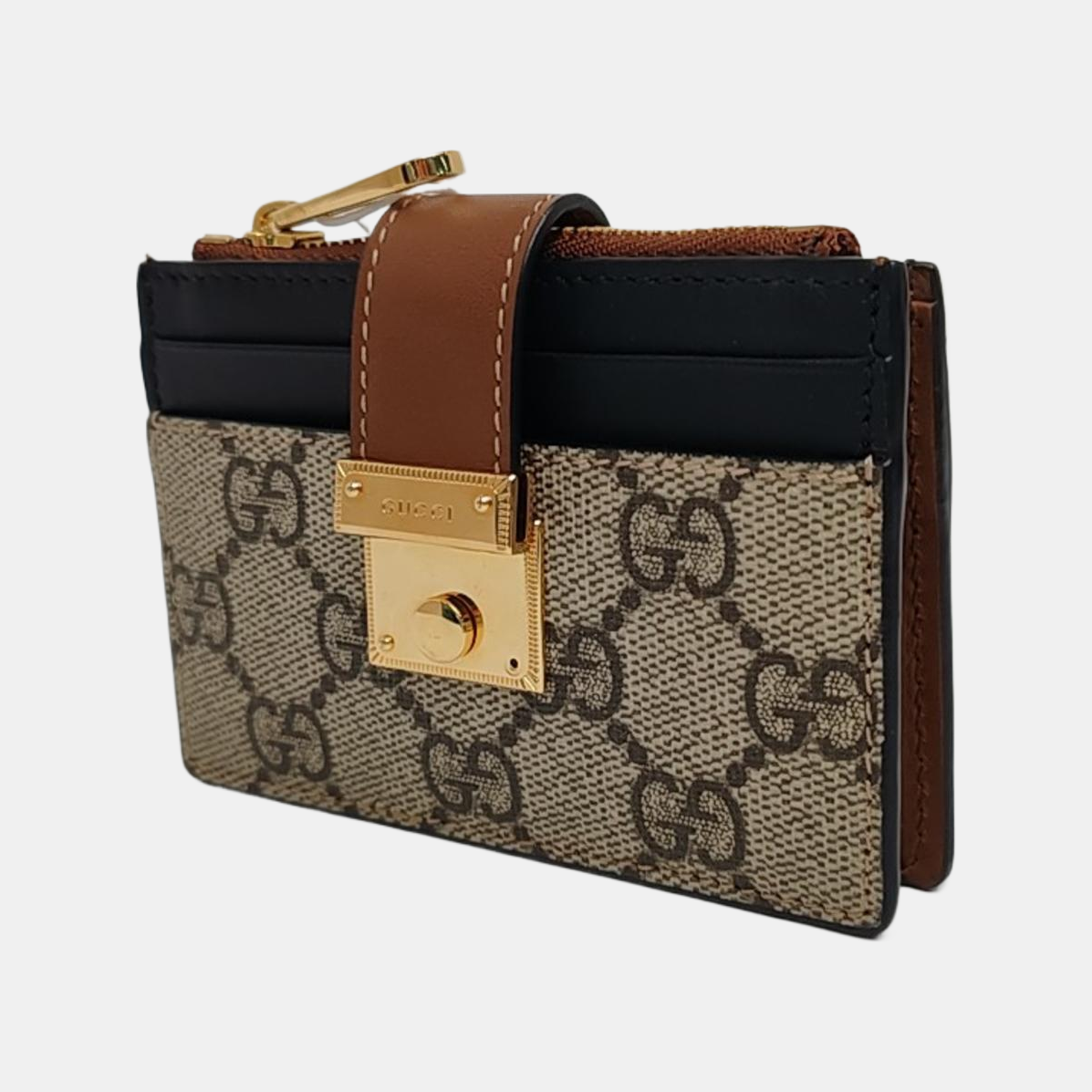 Authenticated pre-owned  Padlock Coated Canvas Beige Wallet - Wallet at Looply