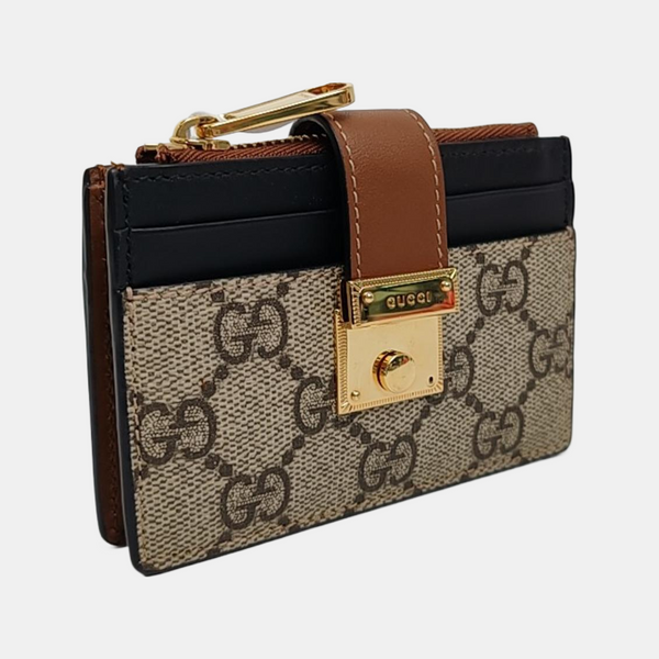 Authenticated pre-owned  Padlock Coated Canvas Beige Wallet - Wallet at Looply
