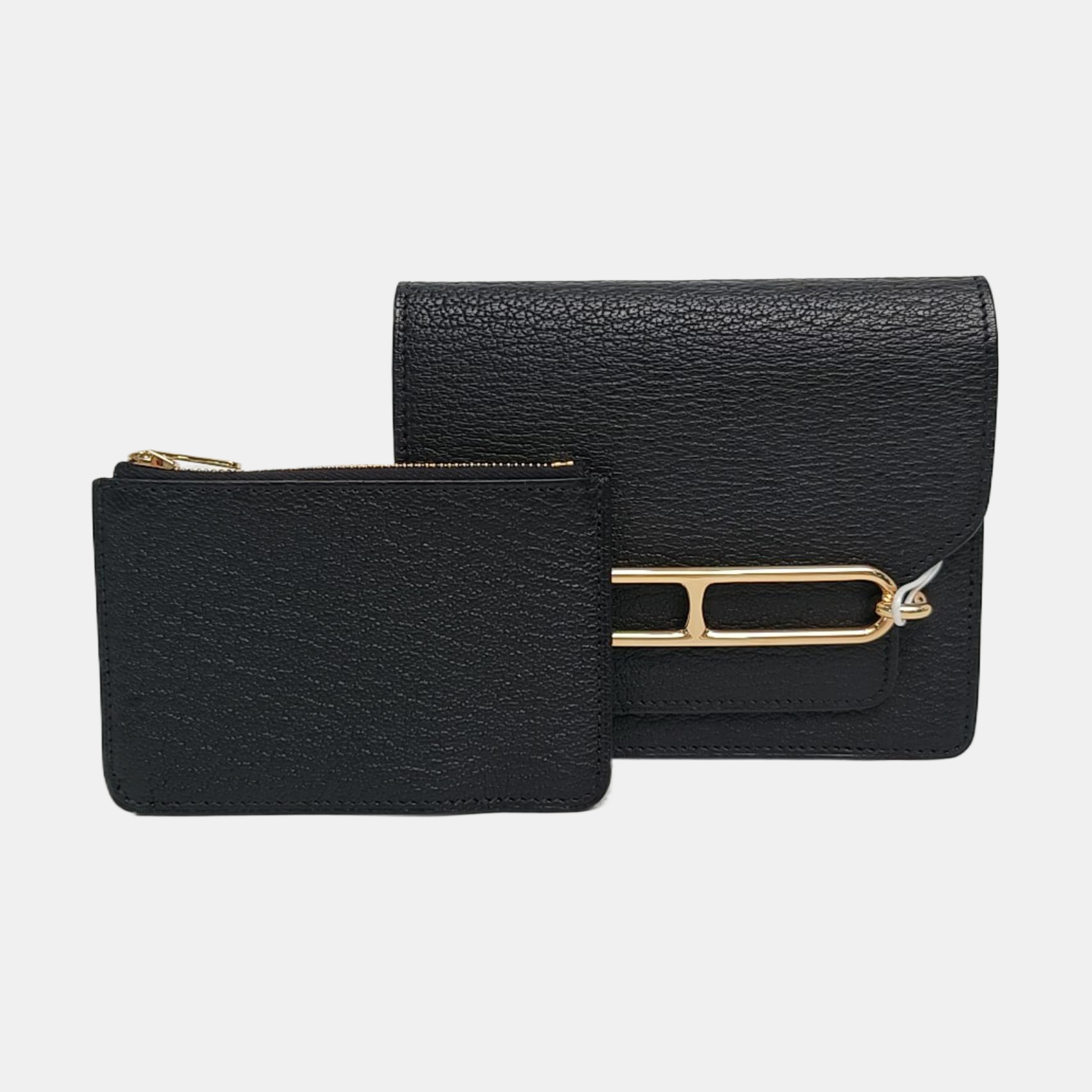 Authenticated pre-owned  Roulis Slim Chèvre Mysore Black Wallet - Wallet at Looply