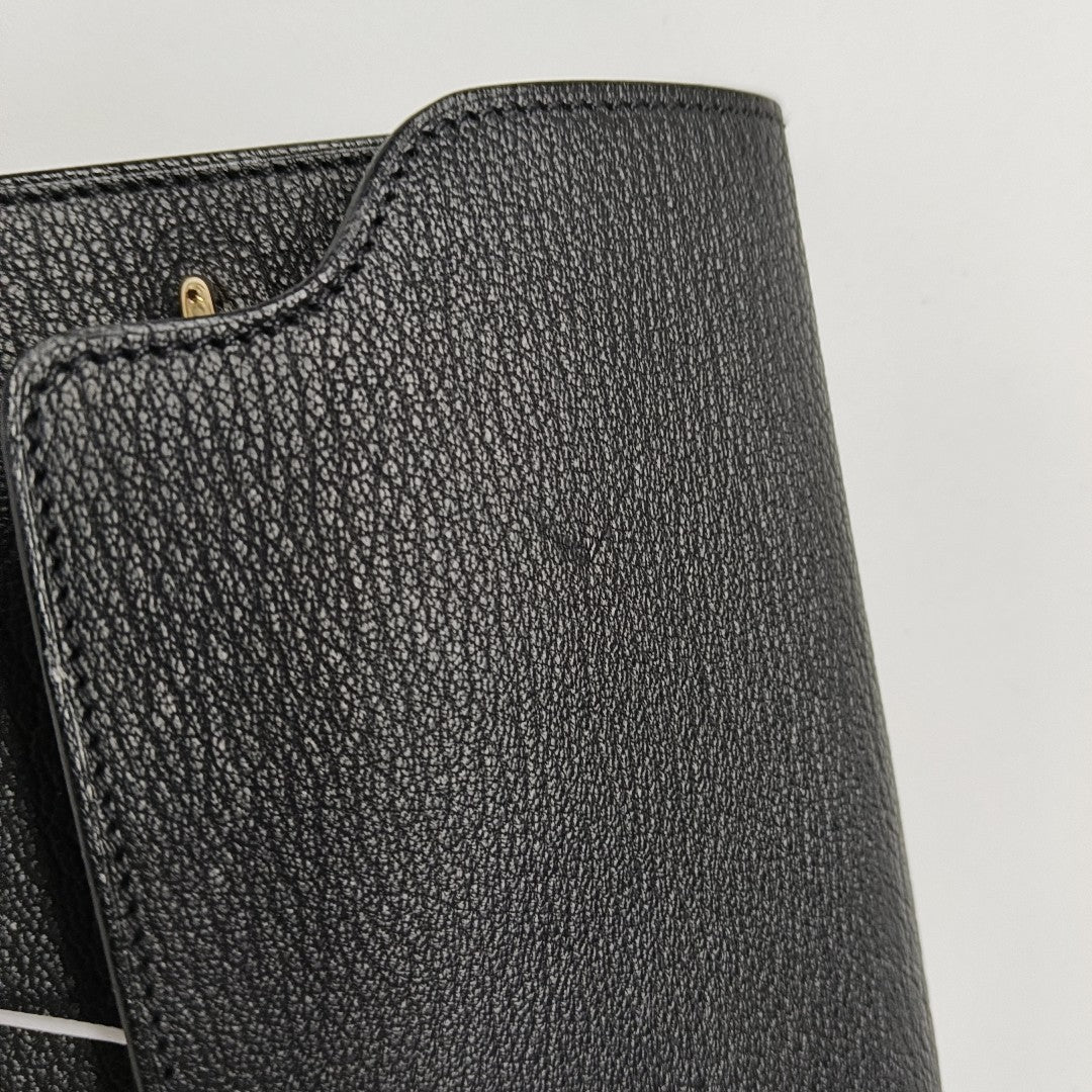 Authenticated pre-owned  Roulis Slim Chèvre Mysore Black Wallet - Wallet at Looply