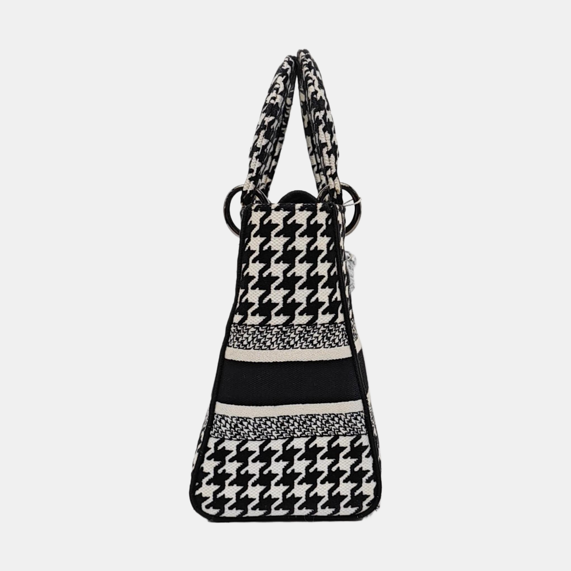 Authenticated pre-owned  Lady D-Lite Medium Canvas White - Shoulder Bag at Looply