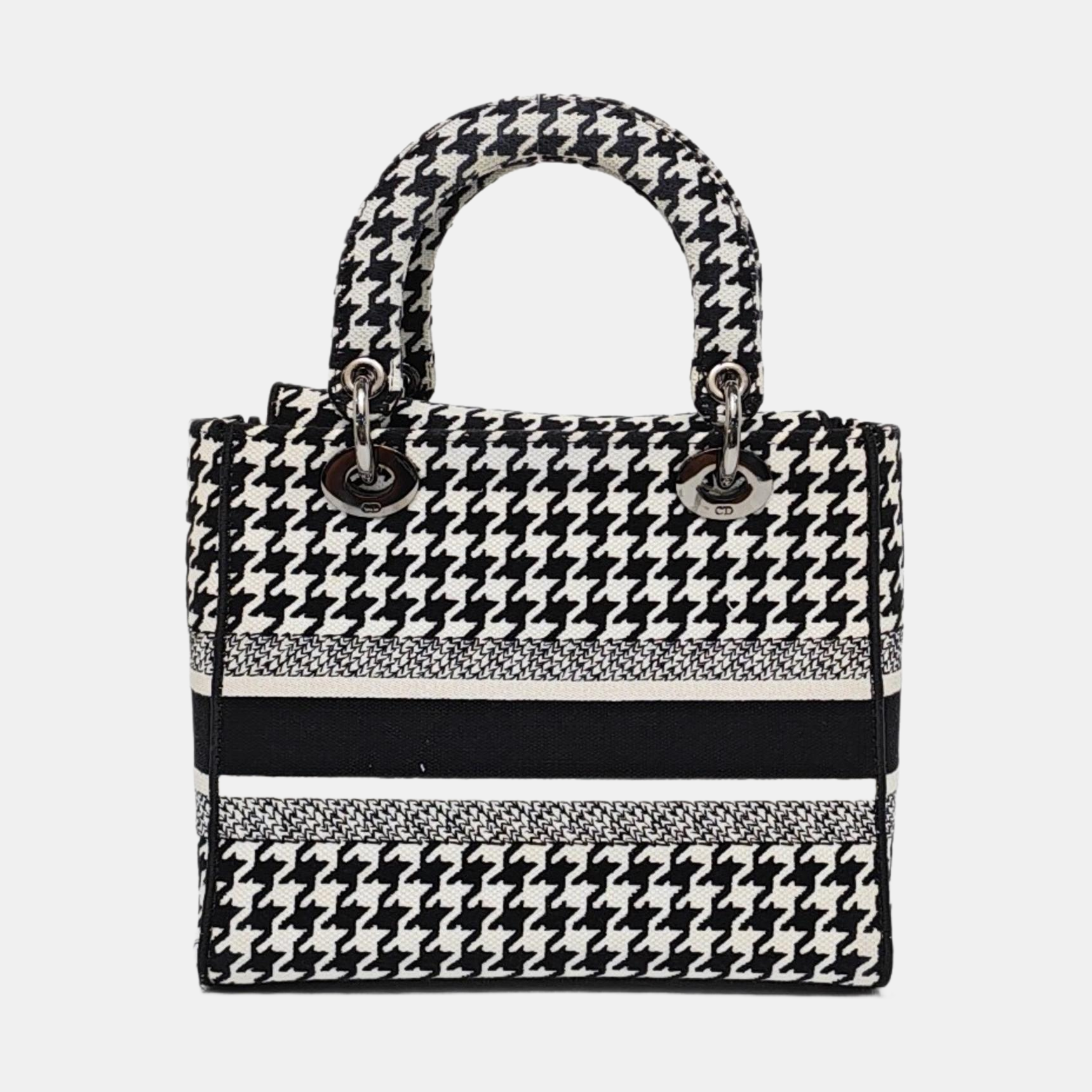 Authenticated pre-owned  Lady D-Lite Medium Canvas White - Shoulder Bag at Looply