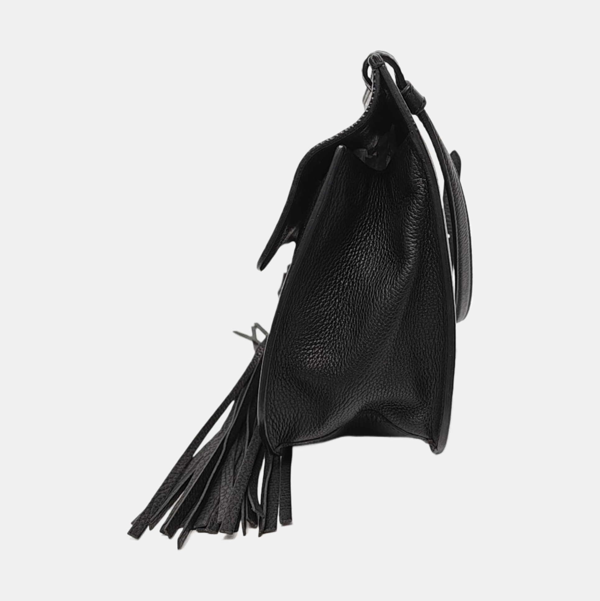 Authenticated pre-owned  Bamboo 1947 Medium Calfskin Black - Shoulder Bag at Looply