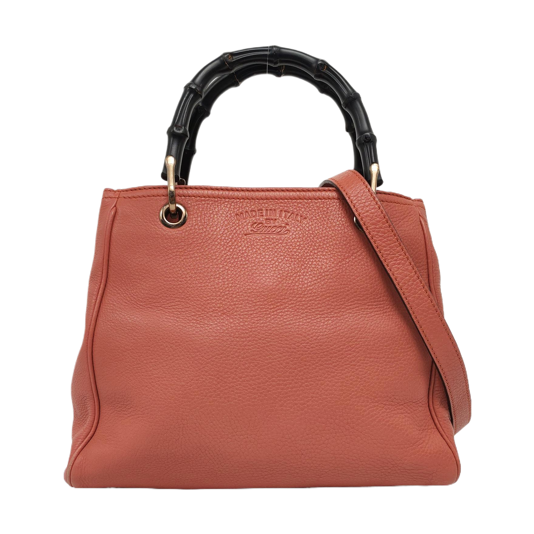 Authenticated pre-owned  Bamboo 1947 Calfskin Pink - Top Handle Bag at Looply