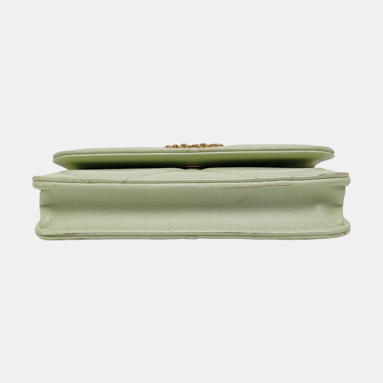 Authenticated pre-owned  Chanel 19 Quilted Lambskin Green - Shoulder Bag at Looply