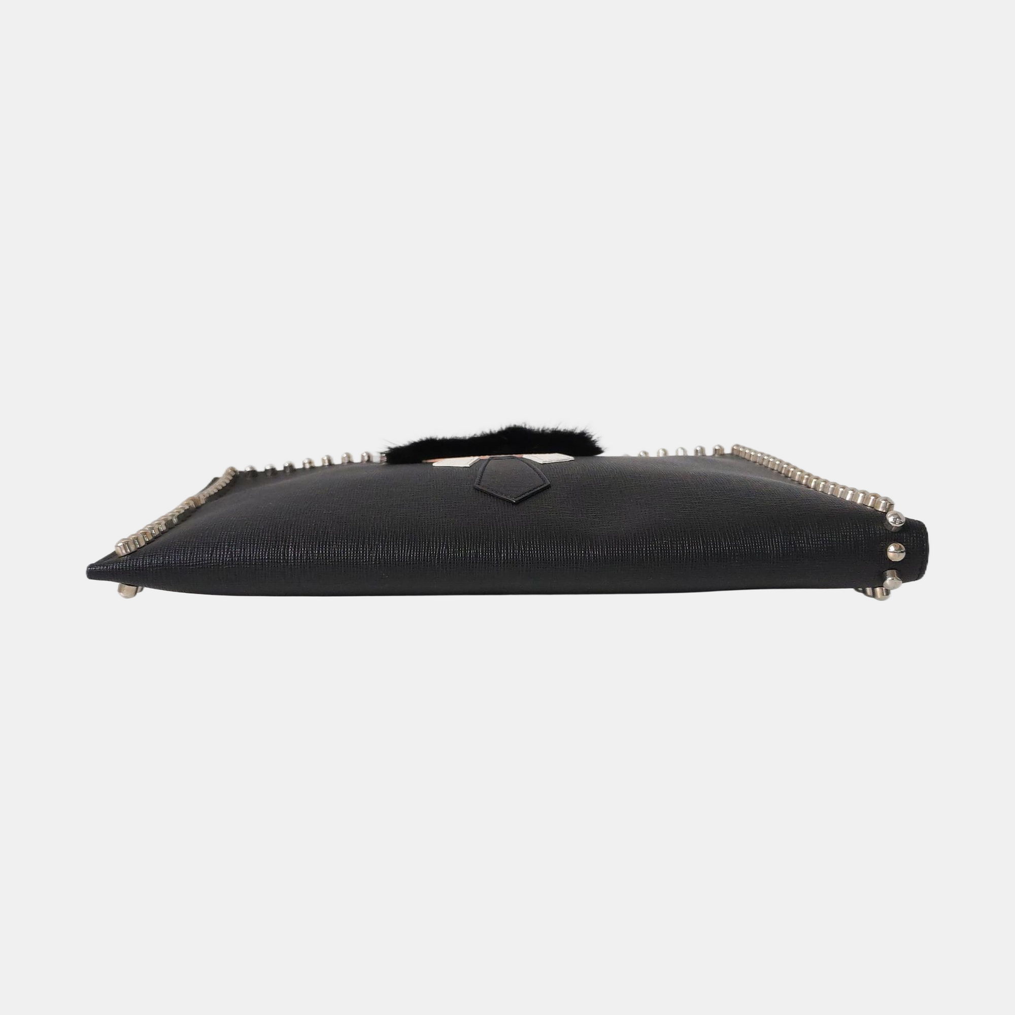 Authenticated pre-owned  Karlito Calfskin Black - Clutch at Looply