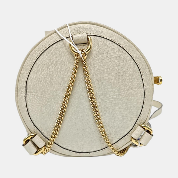 Authenticated pre-owned  Ophidia Small Calfskin White - Backpack at Looply