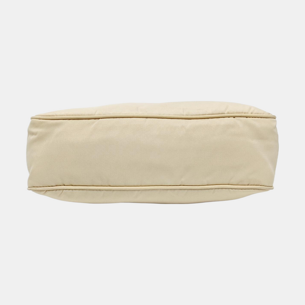 Authenticated pre-owned  Re-edition2000 Mini Nylon Beige - Top Handle Bag at Looply