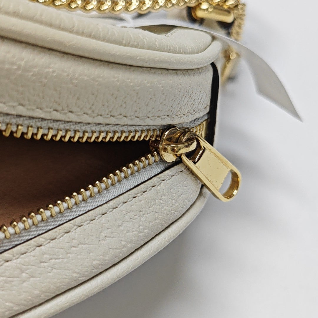 Authenticated pre-owned  Ophidia Small Calfskin White - Backpack at Looply