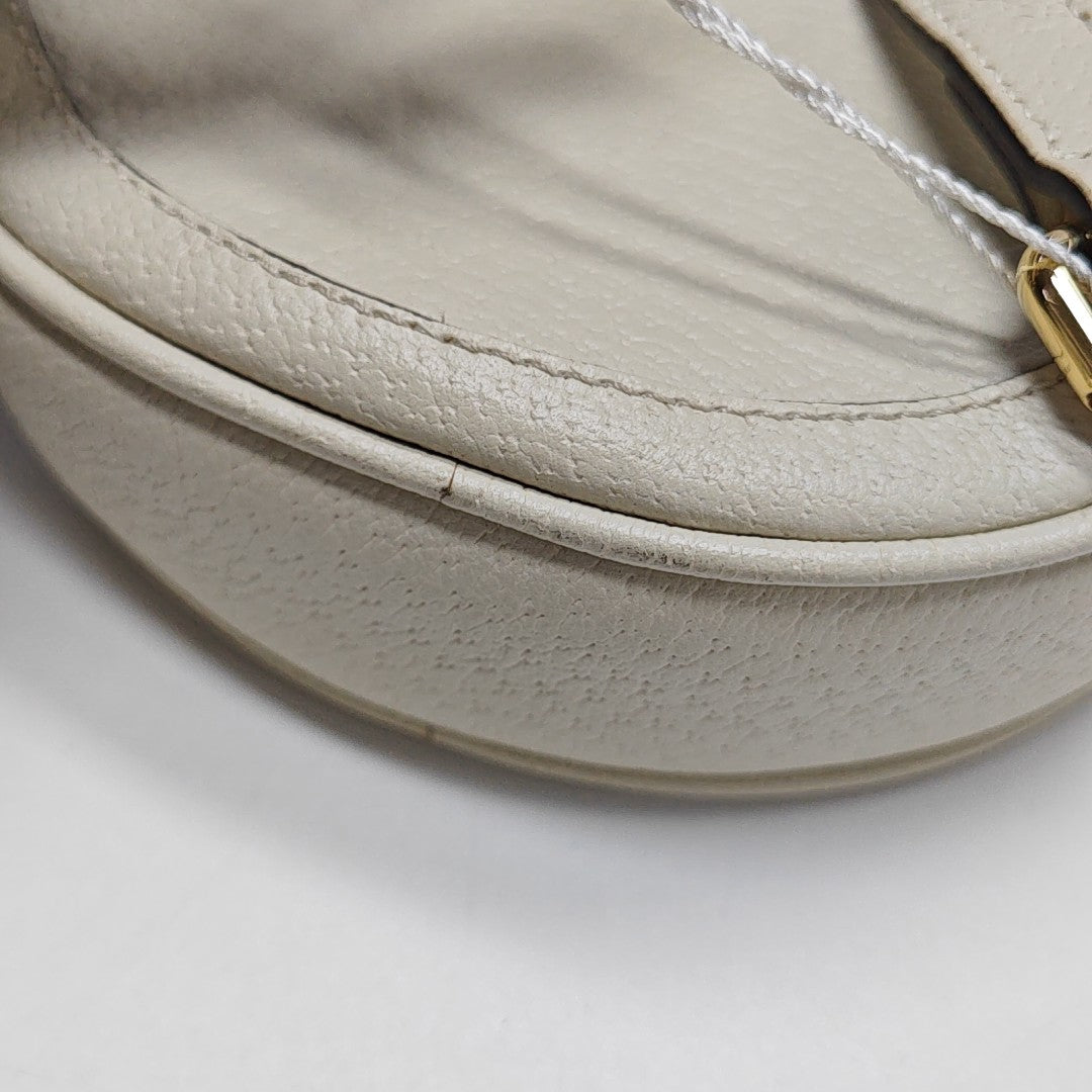 Authenticated pre-owned  Ophidia Small Calfskin White - Backpack at Looply