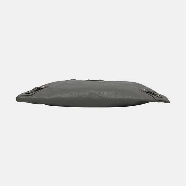Authenticated pre-owned  Classic Metallic Edge City Lambskin Gray - Clutch at Looply