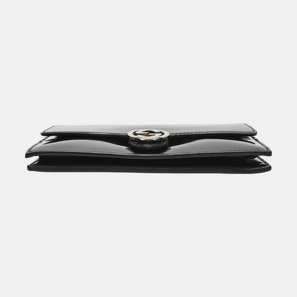Authenticated pre-owned  Interlocking G Calfskin Black - Shoulder Bag at Looply
