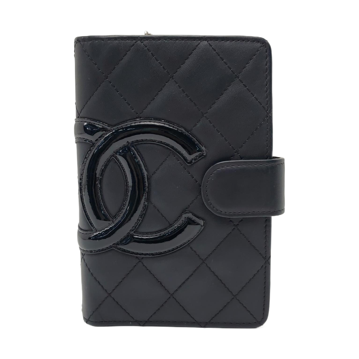 Authenticated pre-owned  Cambon Quilted Calfskin Black Wallet - Wallet at Looply