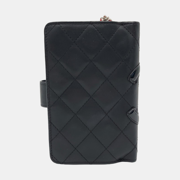 Authenticated pre-owned  Cambon Quilted Calfskin Black Wallet - Wallet at Looply