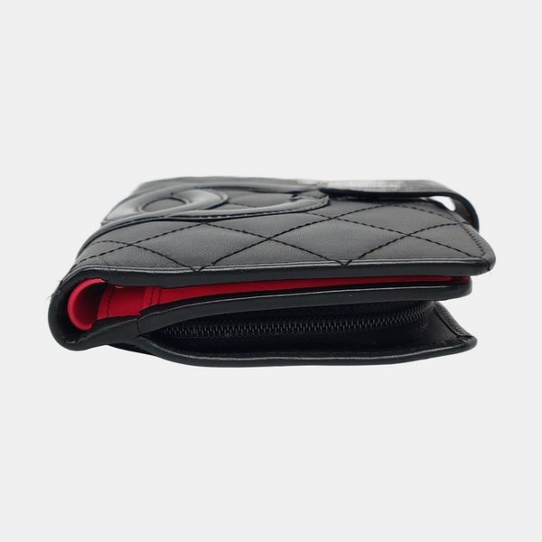 Authenticated pre-owned  Cambon Quilted Calfskin Black Wallet - Wallet at Looply