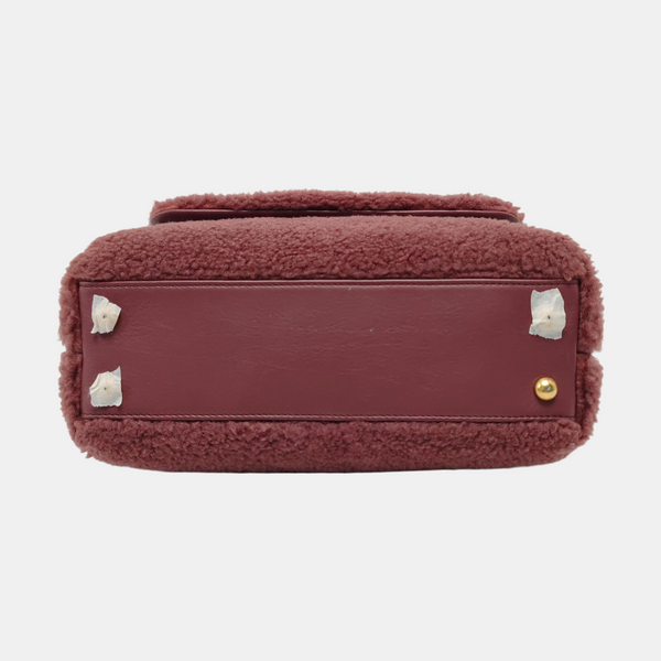 Authenticated pre-owned  Coco Handle Small Velvet Red - Crossbody Bag at Looply
